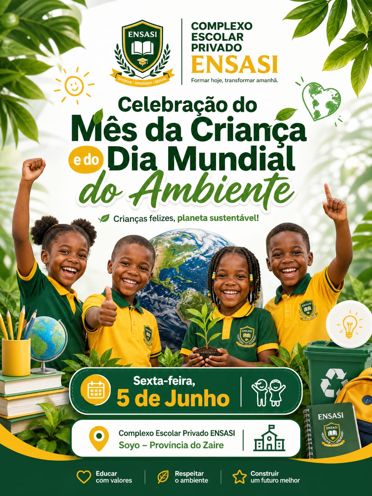 Celebração do dia da Criança e do Meio Ambiente